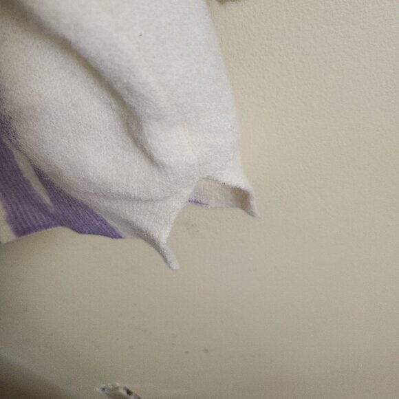 Altar'd State Super Oversized Art To Wear Cream Lavender Sweater Size S/M - Picture 6 of 8